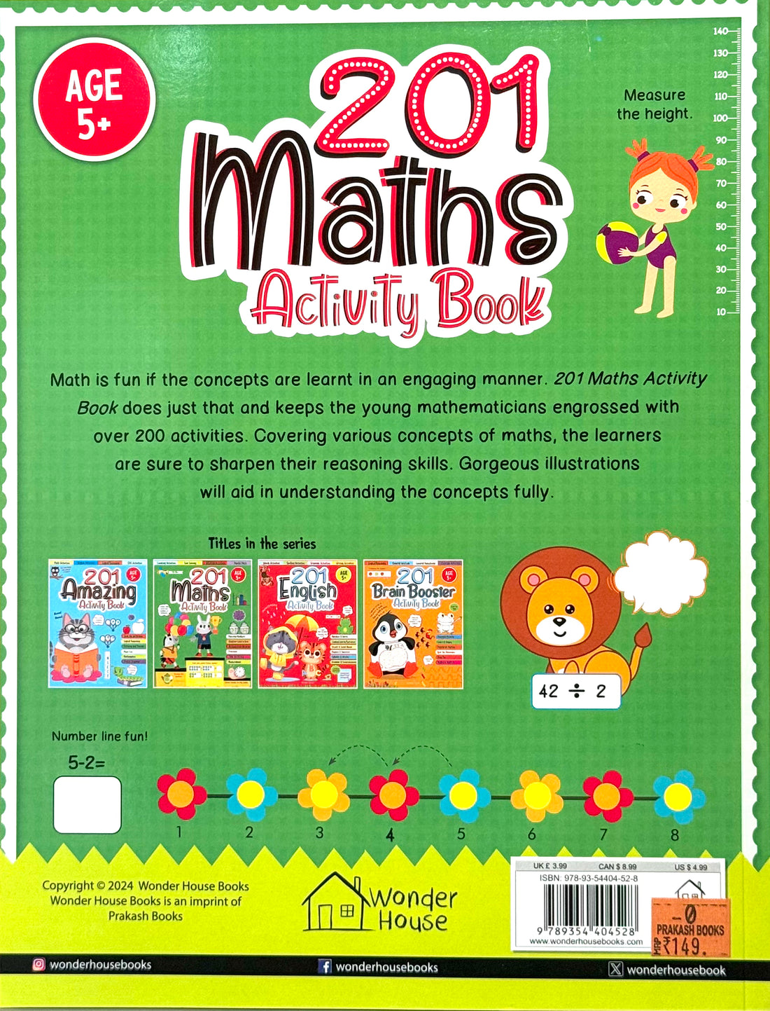 201 Maths Activity Book - Fun Activities and Math Exercises For Children: Knowing Numbers, Addition-Subtraction, Fractions, BODMAS