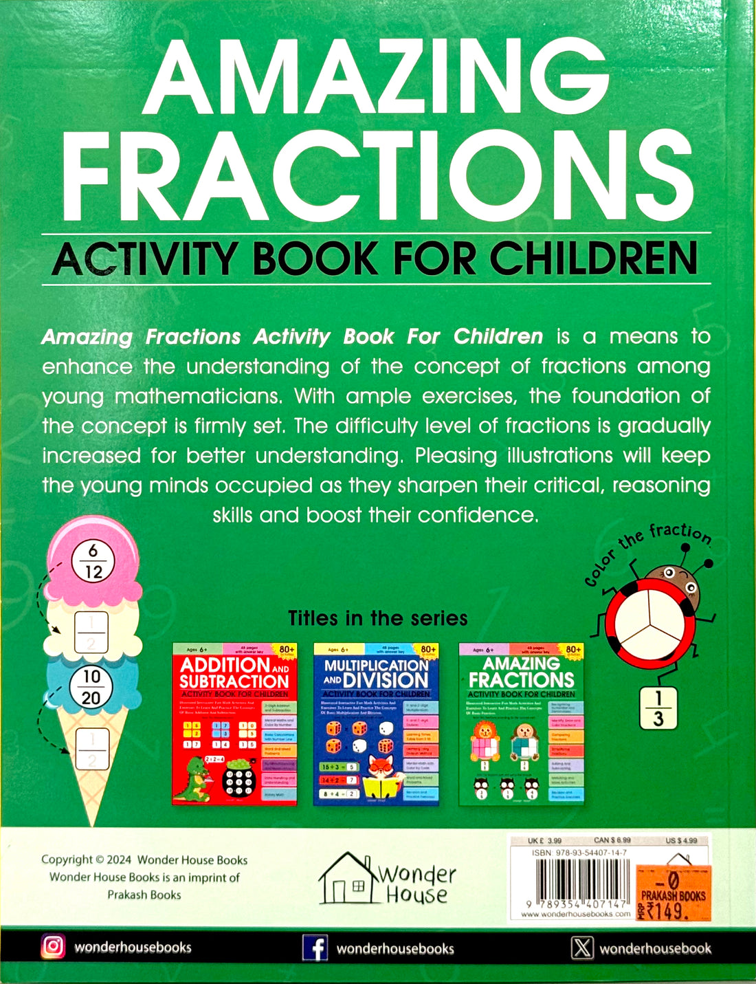 Amazing Fractions - Activity Book for Children