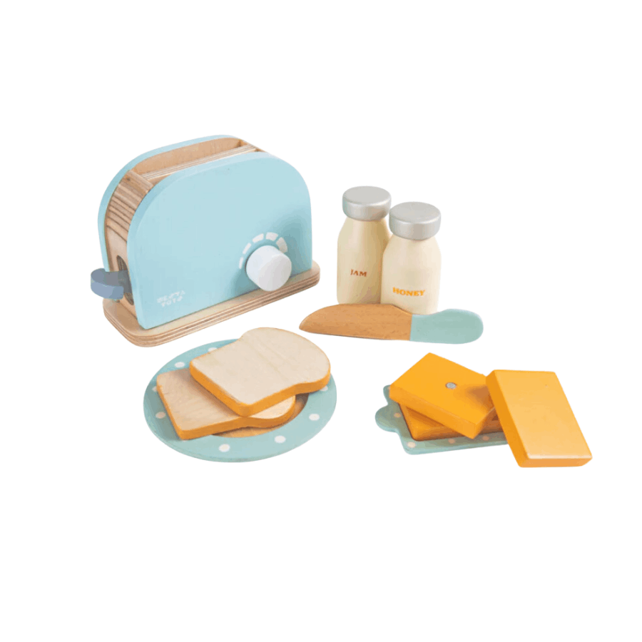 Wooden Pop-up Toaster Toy