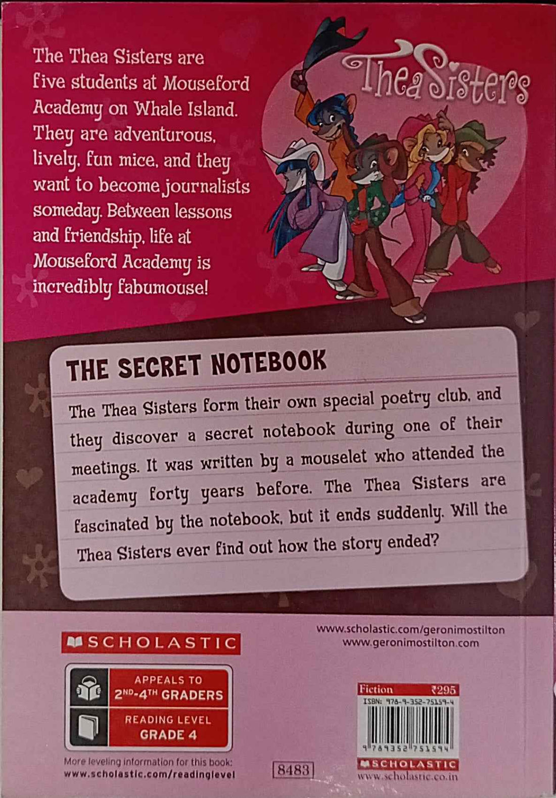 Thea Stilton Mouseford Academy #14 The Secret Notebook