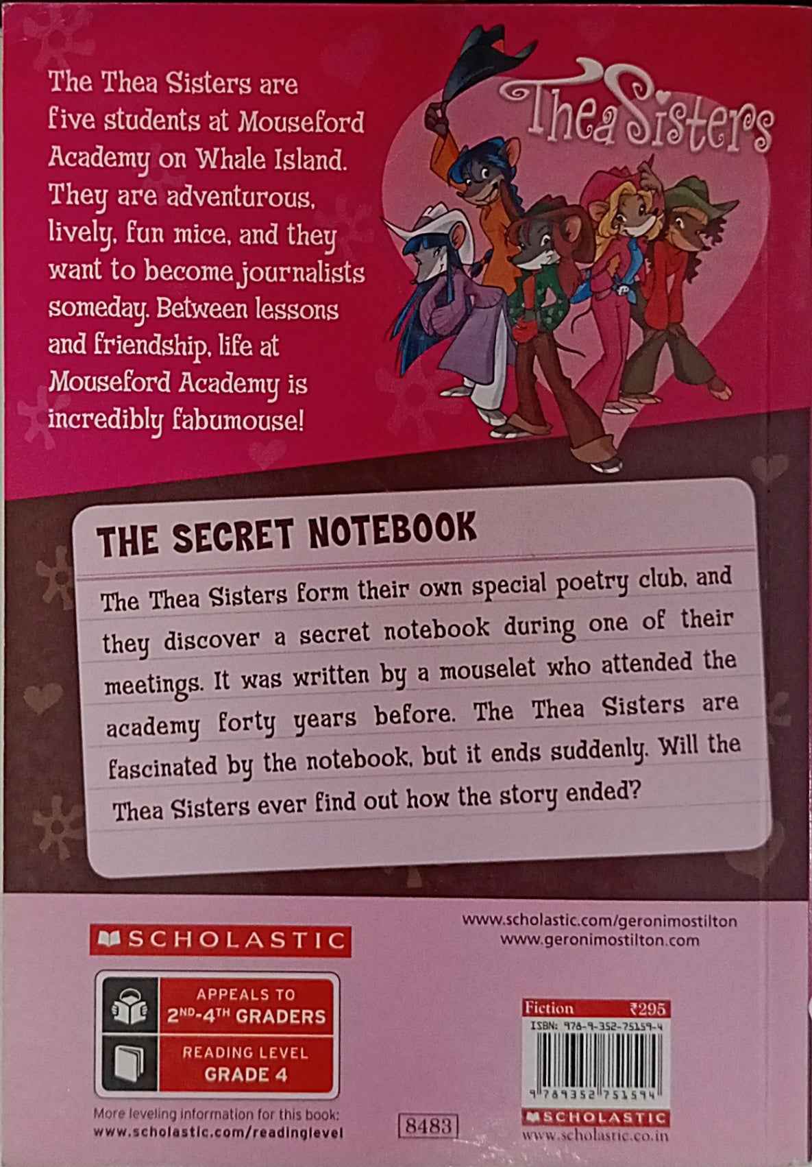 Thea Stilton Mouseford Academy #14 The Secret Notebook