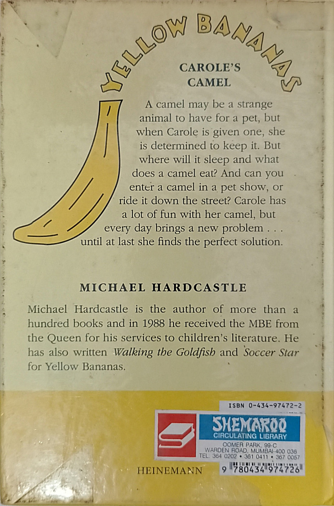 Yellow Banana Books: Carole's Camel