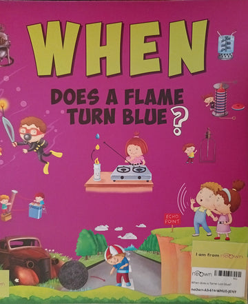 When does a flame turn blue?