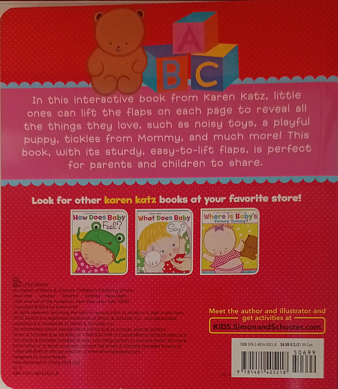 A Karen Katz Lift-the-Flap Book: What Does Baby Love?