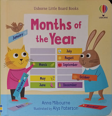 Usborne Little Board Books Months of the Year