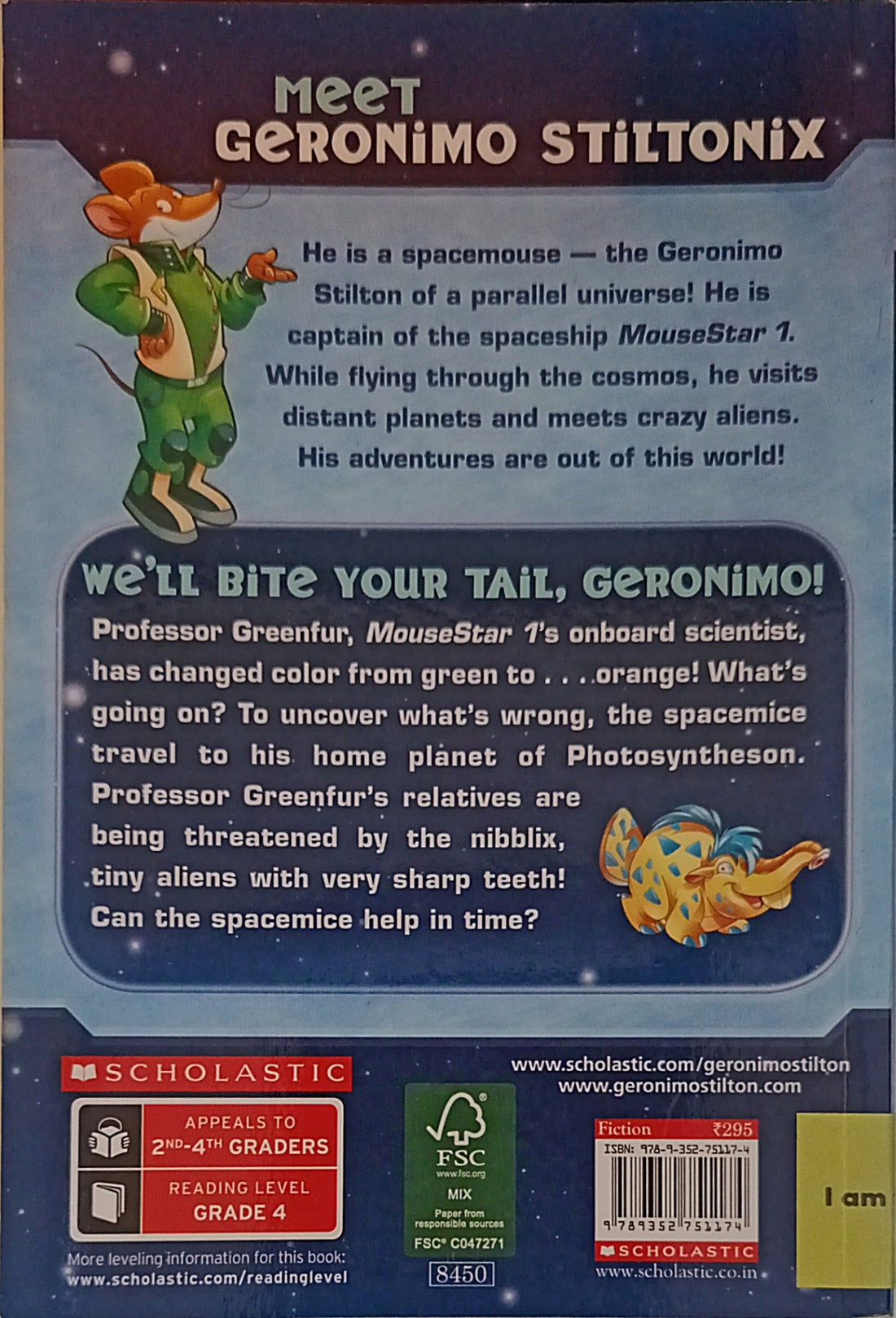 Gernonimo Stilton Spacemice #11 We'll Bite Your Tail, Geronimo!
