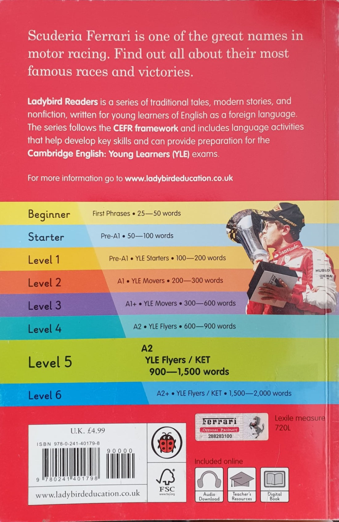 Ladybird Readers Level 5: Scuderia Ferrari Famous Races