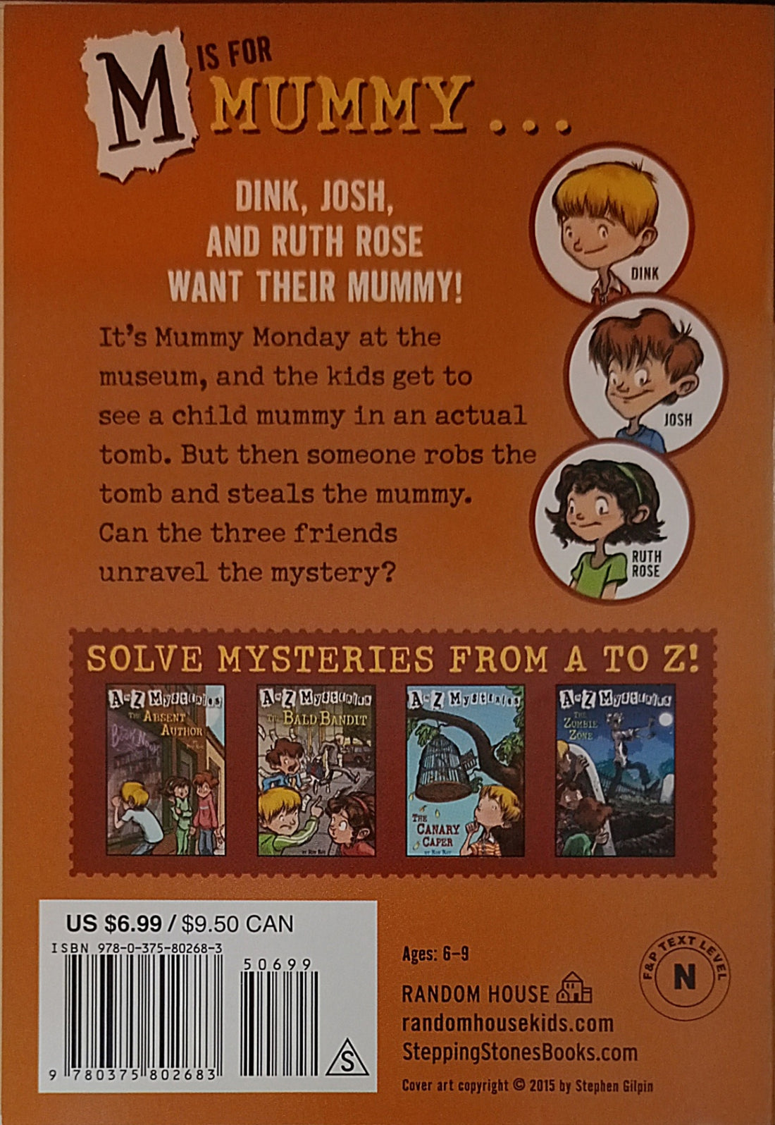 A to Z Mysteries #13 The Missing Mummy