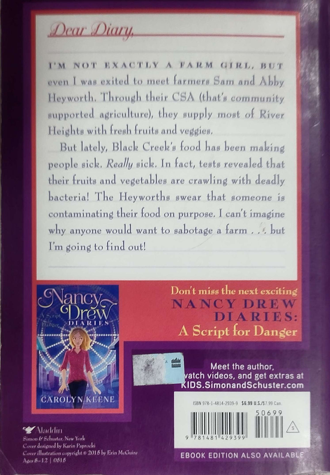 Nancy Drew Diaries #9 The Clue at Black Creek Farm