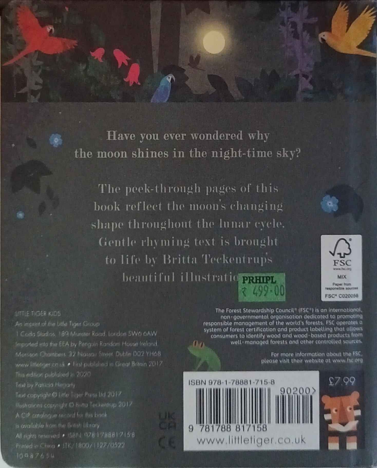 Peek-Through Nature: Night-time Around the World Moon (Board Book)