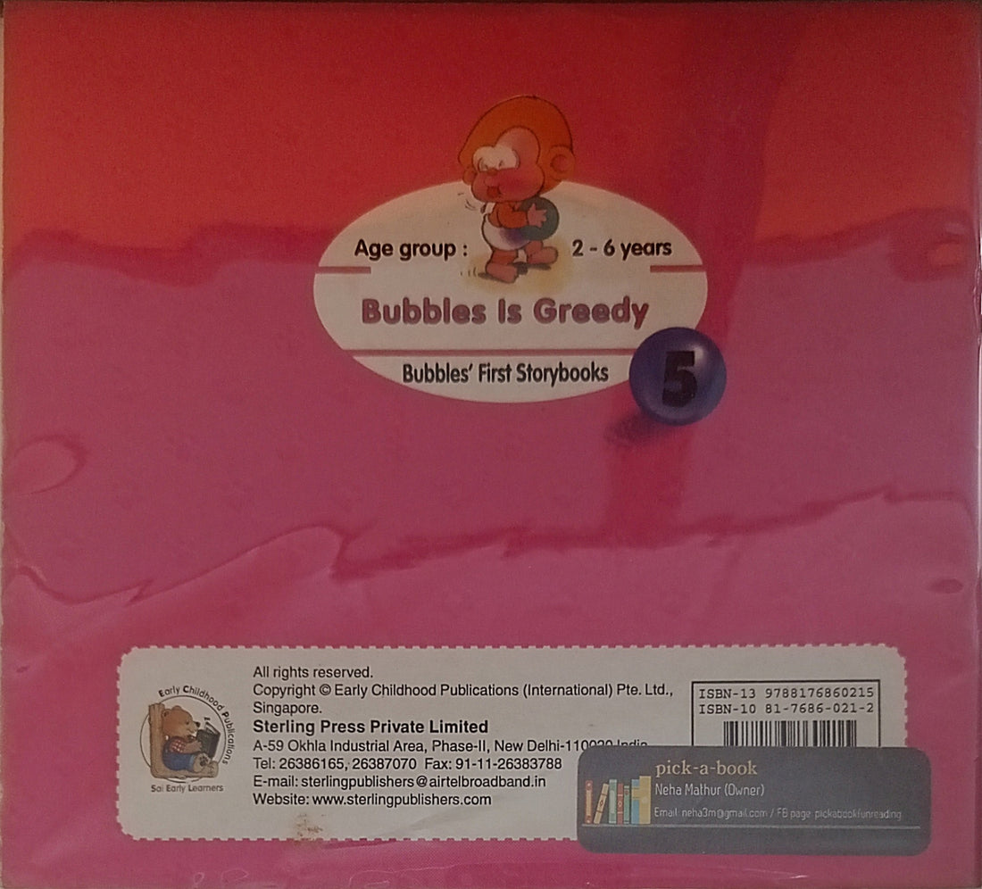 Bubbles' First Storybooks: Bubbles is Greedy