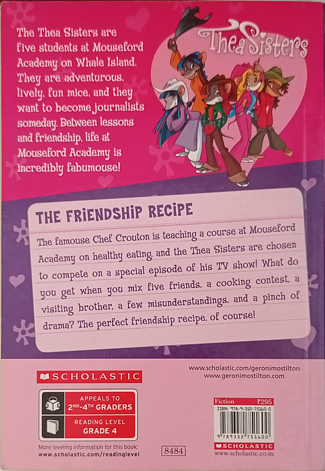 Thea Stilton Mouseford Academy #15 The Friendship Recipe