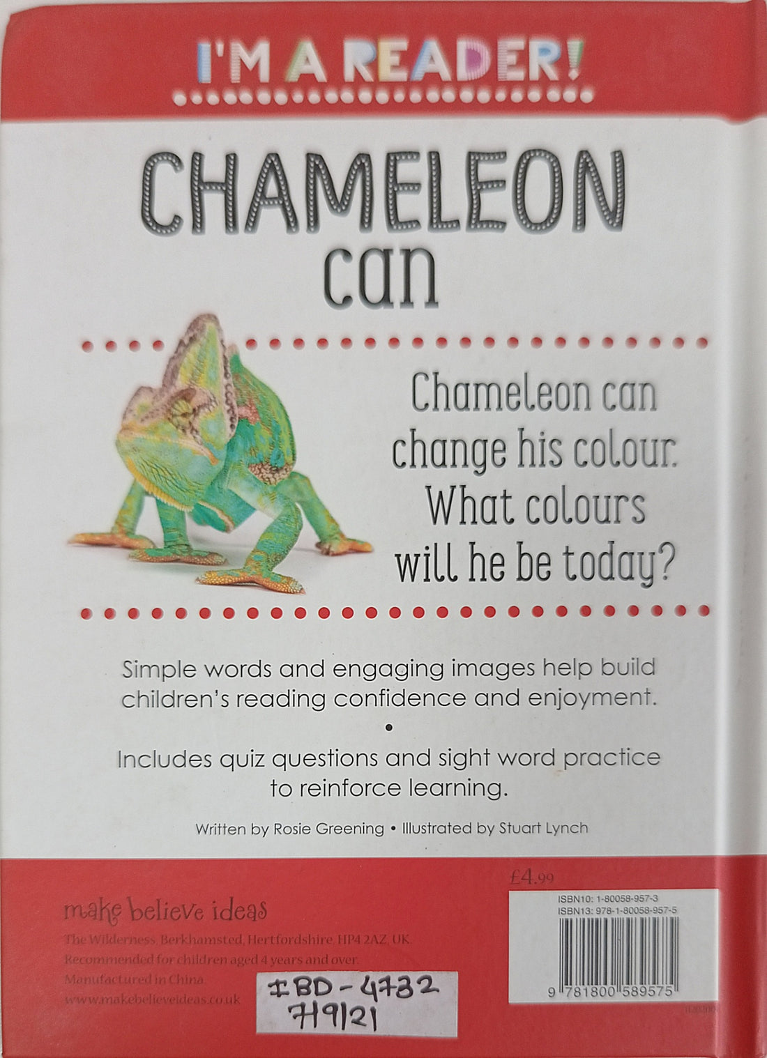 I'm A Reader! Reception: Chameleon Can