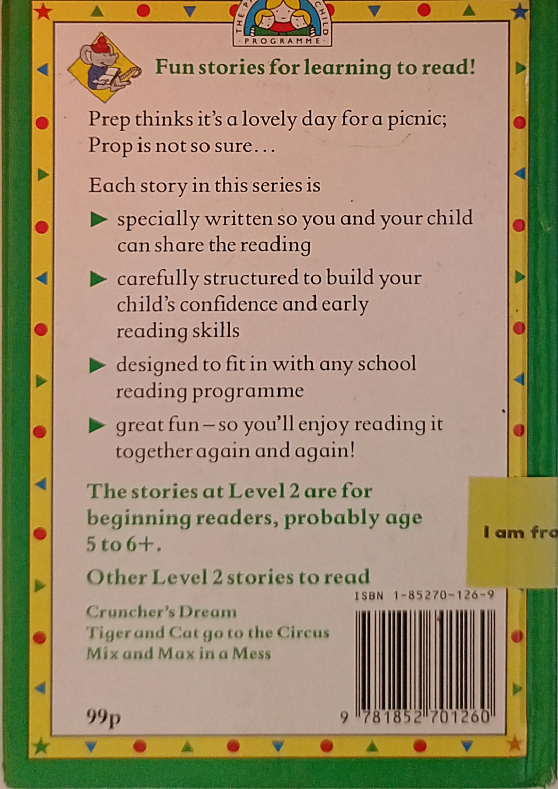 The Parent and Child Programme Level 2: Prop and Prep Go On A Picnic