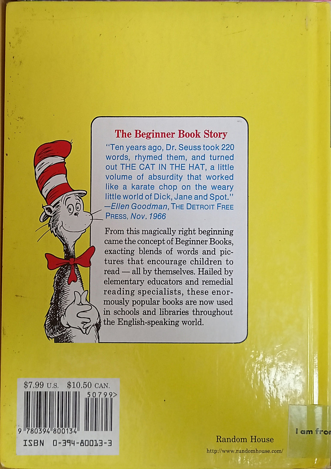 Dr. Seuss' Blue Back Books: One Fish Two Fish Red Fish Blue Fish