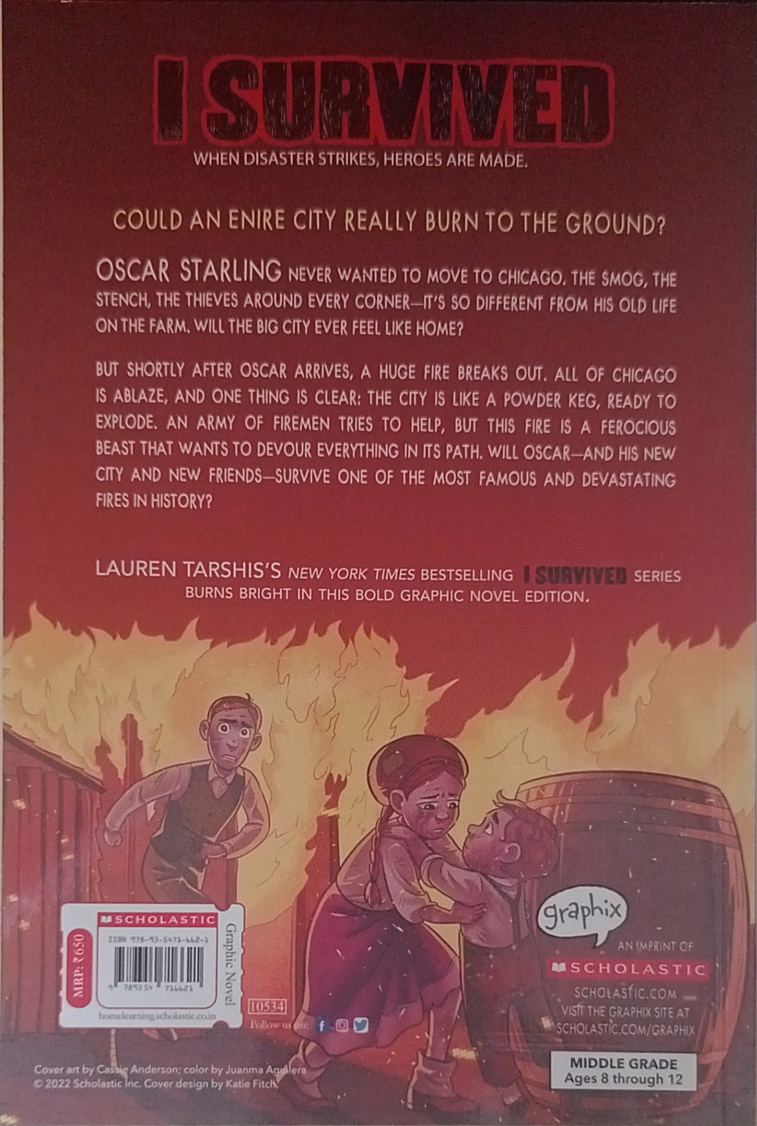 I Survived Graphic Novels #7 I Survived The Great Chicago Fire, 1871
