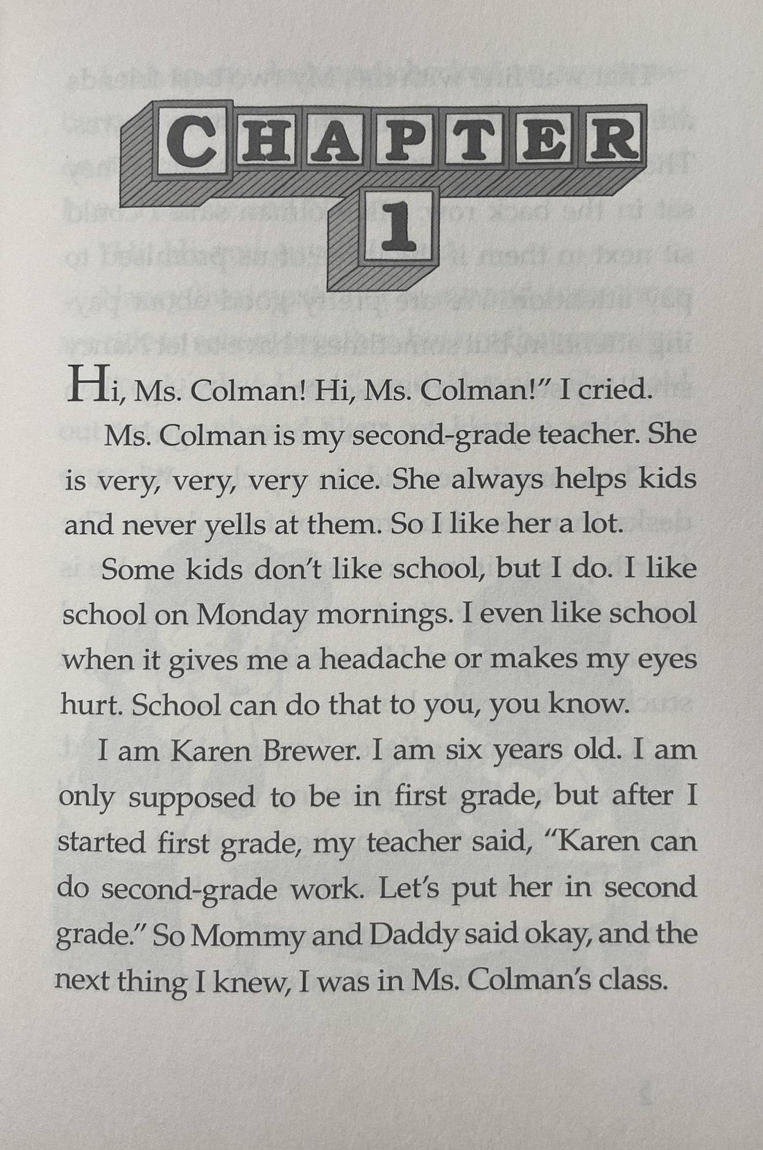 Baby-Sitters Little Sister #5 Karen's School Picture