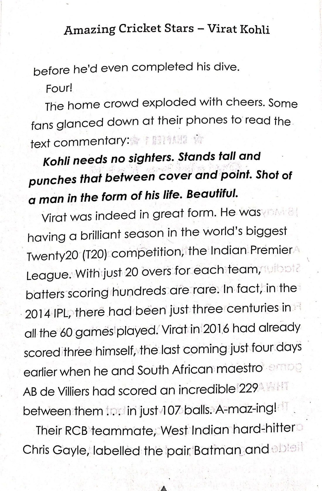 Amazing Cricket Stars: Virat Kohli (The Incredible True Story)