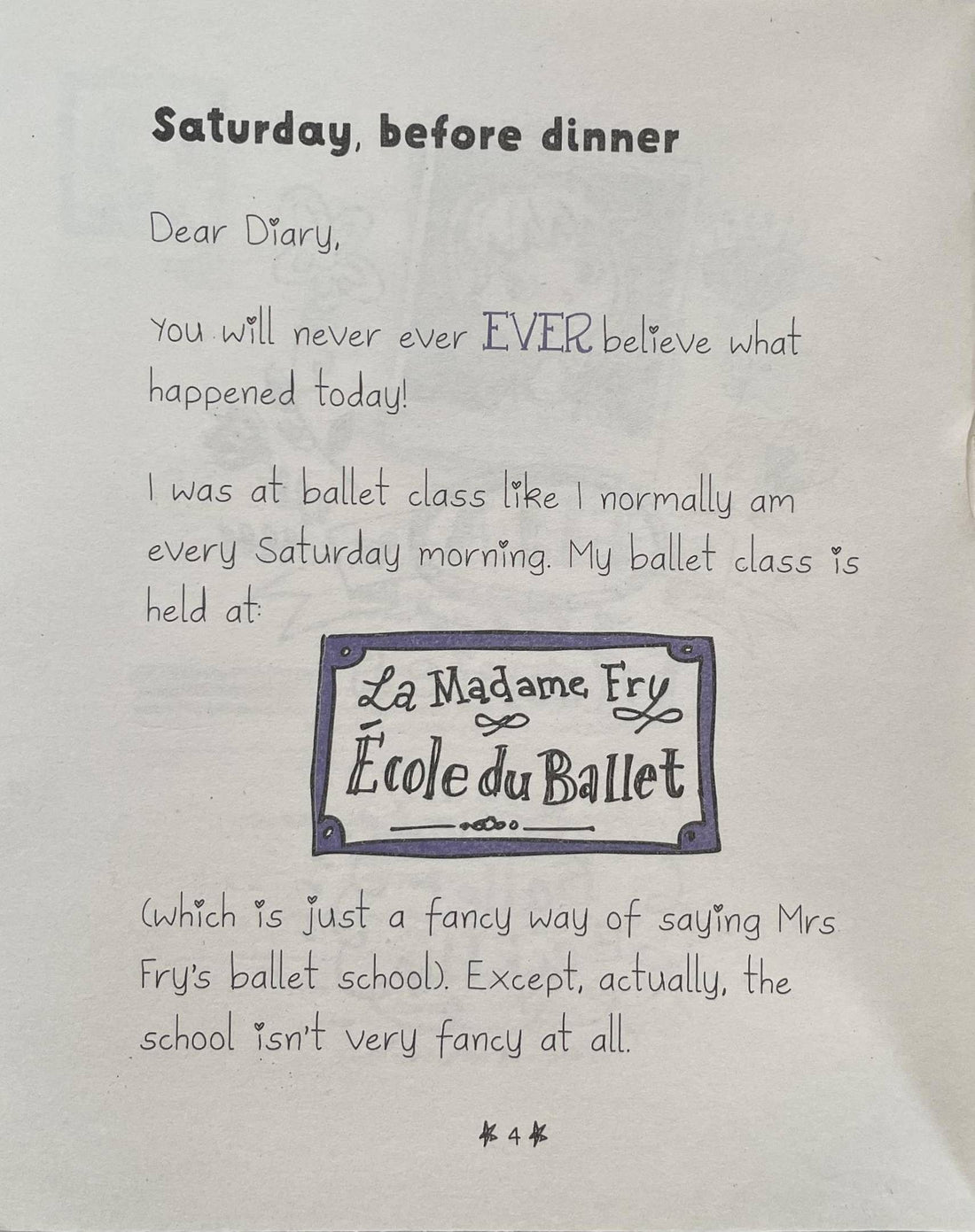 Ella Diaries #2 Ballet Back Flip