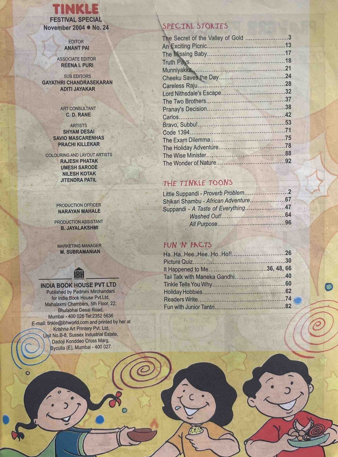 Amar Chitra Katha: Tinkle Festival Special 2004