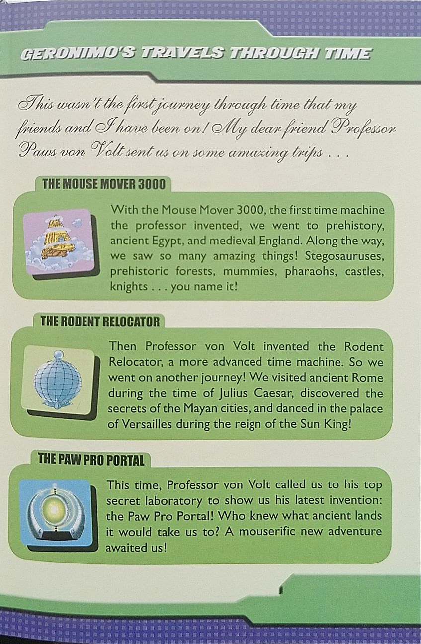Geronimo Stilton Journey Through Time #3 The Race Against Time