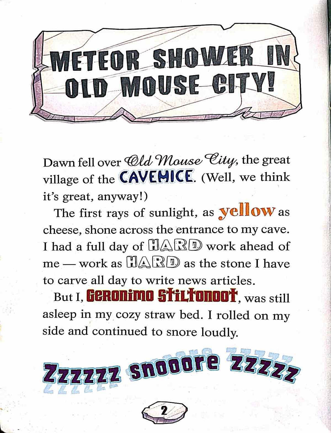 Geronimo Stilton Cavemice #2 Watch Your Tail!