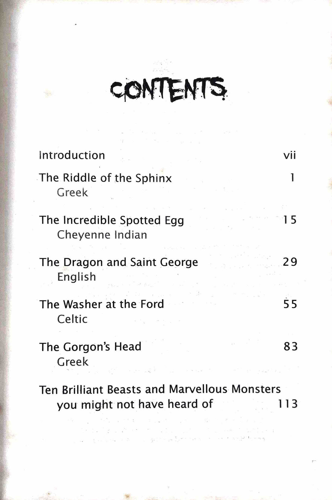 Legends #3 Beasts and Monsters