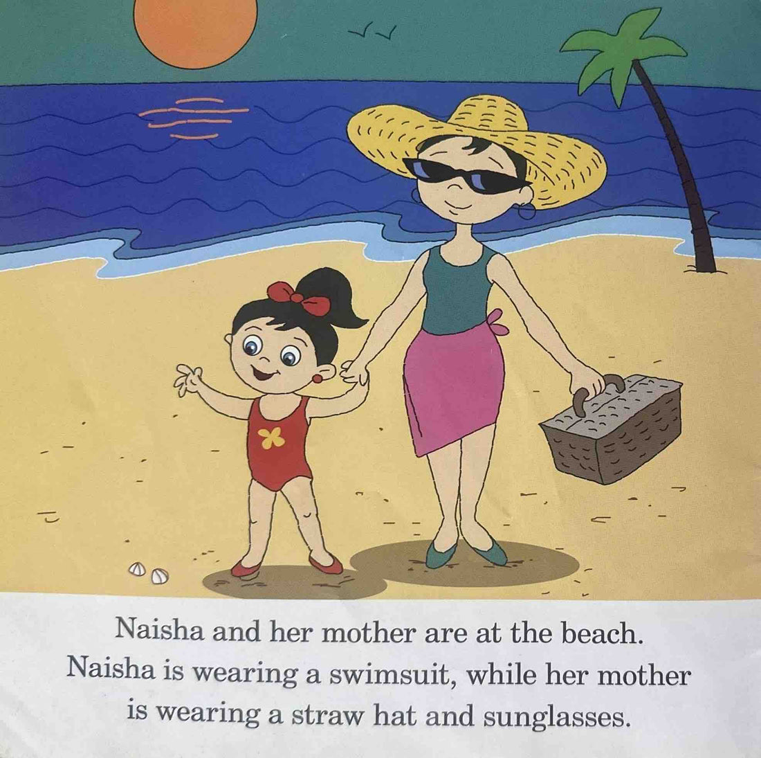 Naisha at the Beach (Toddler's Picture + Storybook)