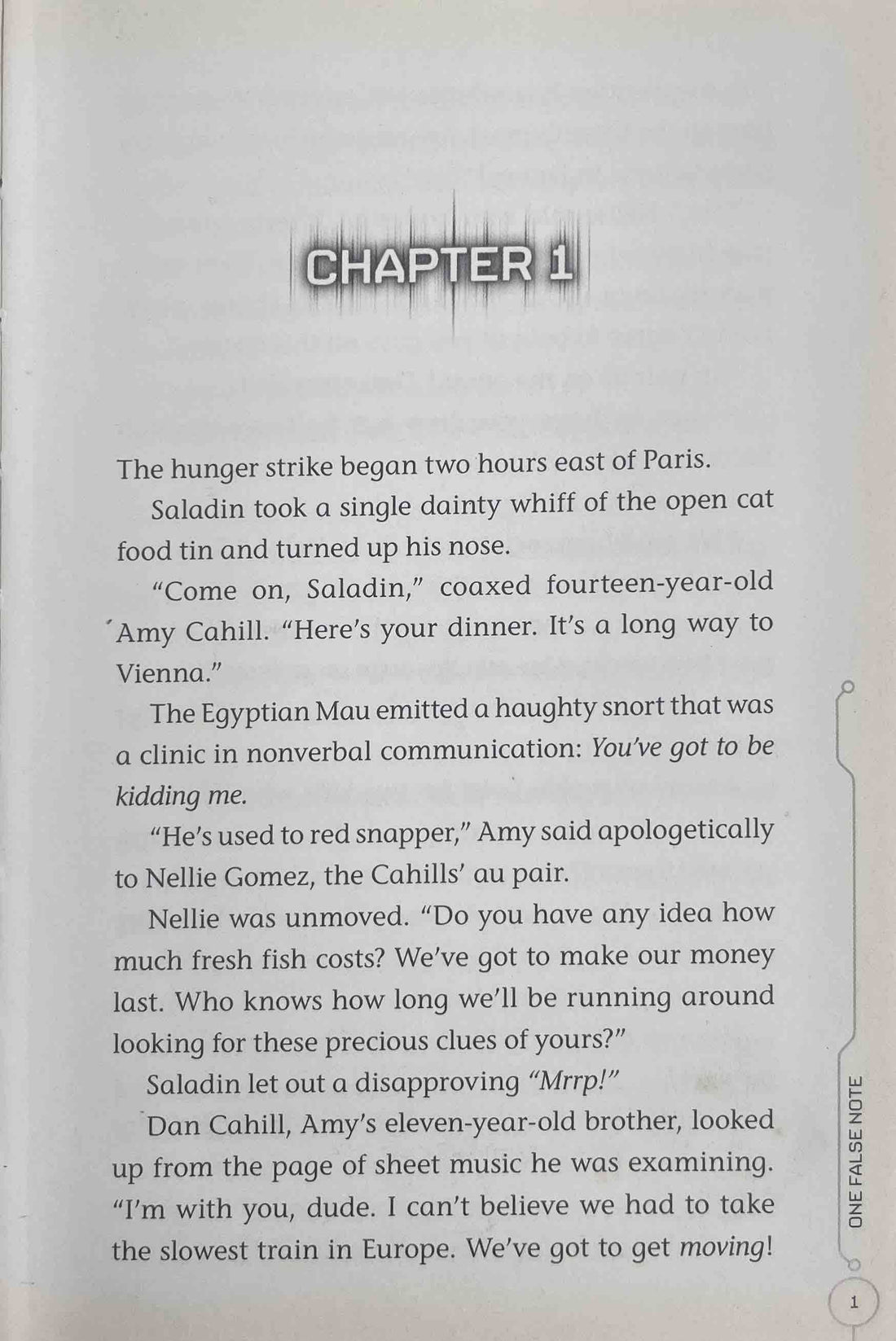 The 39 Clues #2 One False Note