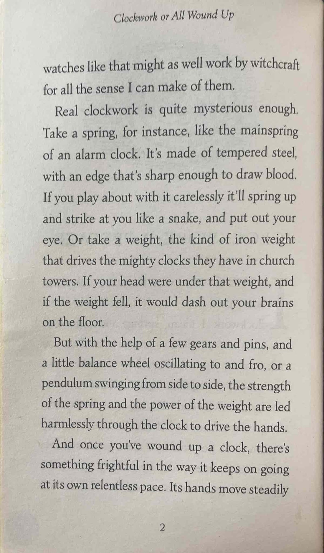 Clockwork, or All Wound Up