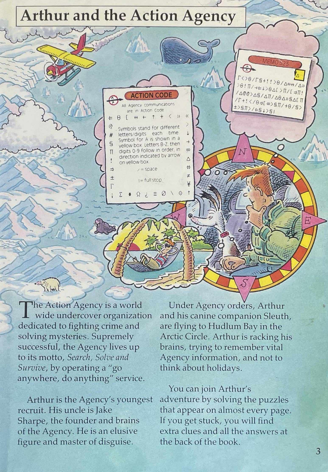Usborne Puzzle Adventures #12 Agent Arthur's Arctic Adventure