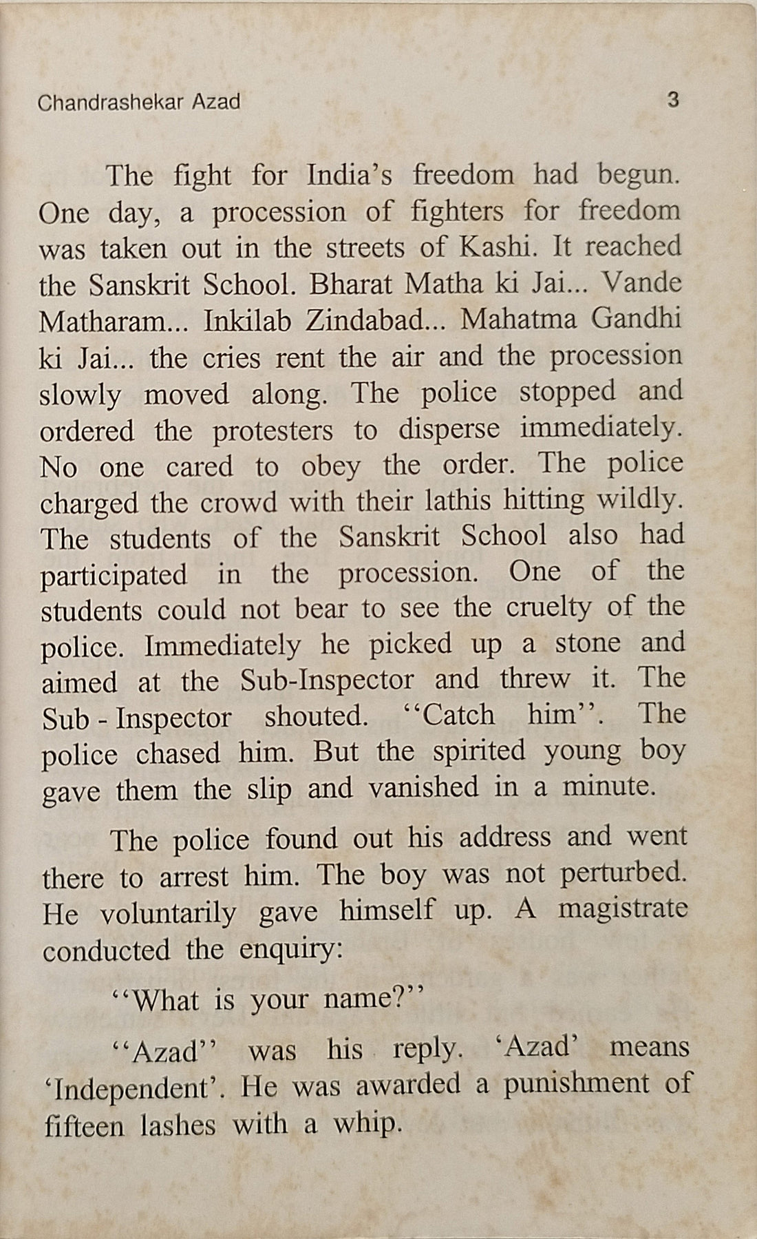 Chandrashekar Azad