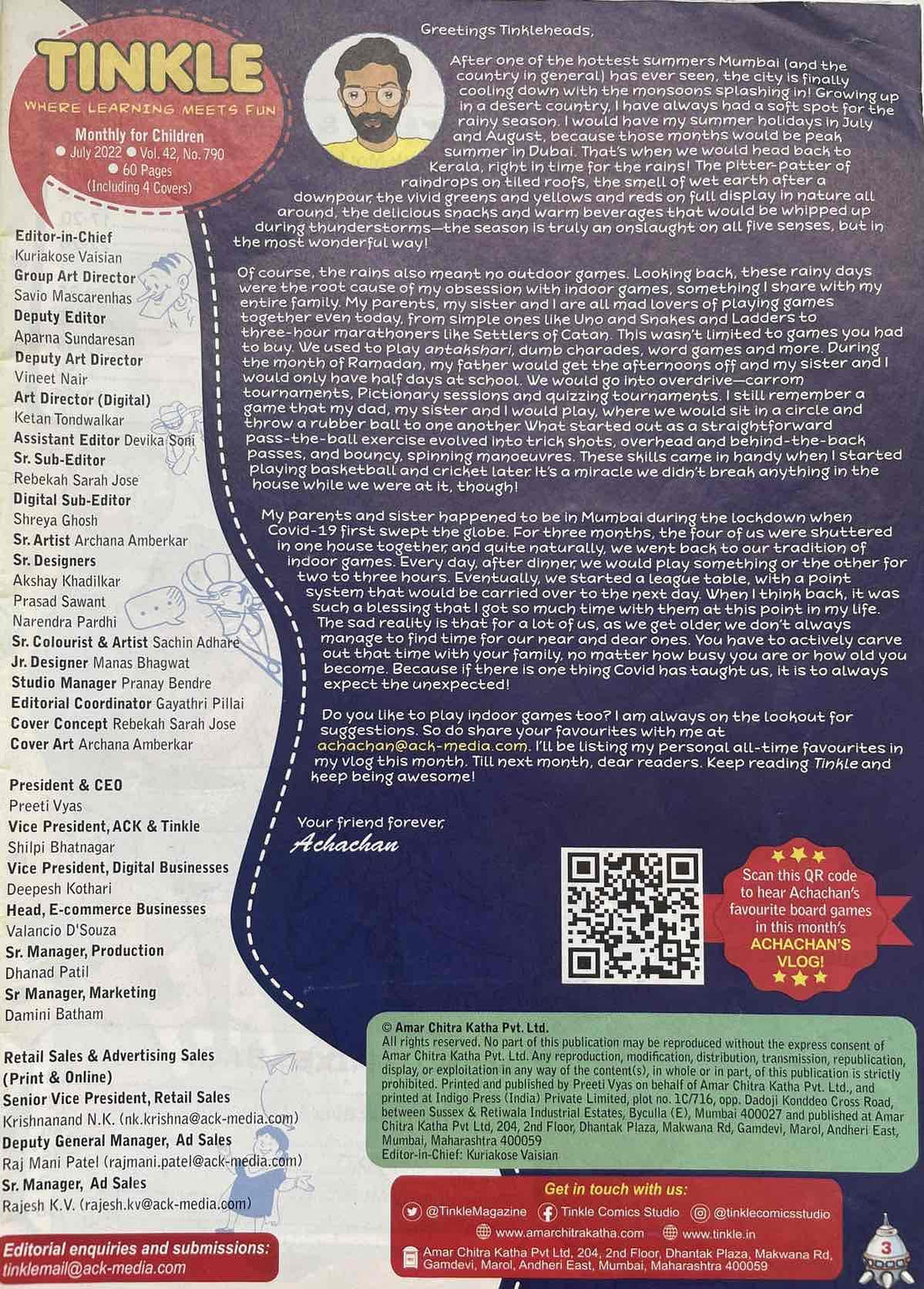 Amar Chitra Katha: Tinkle Vol. 42 No. 790