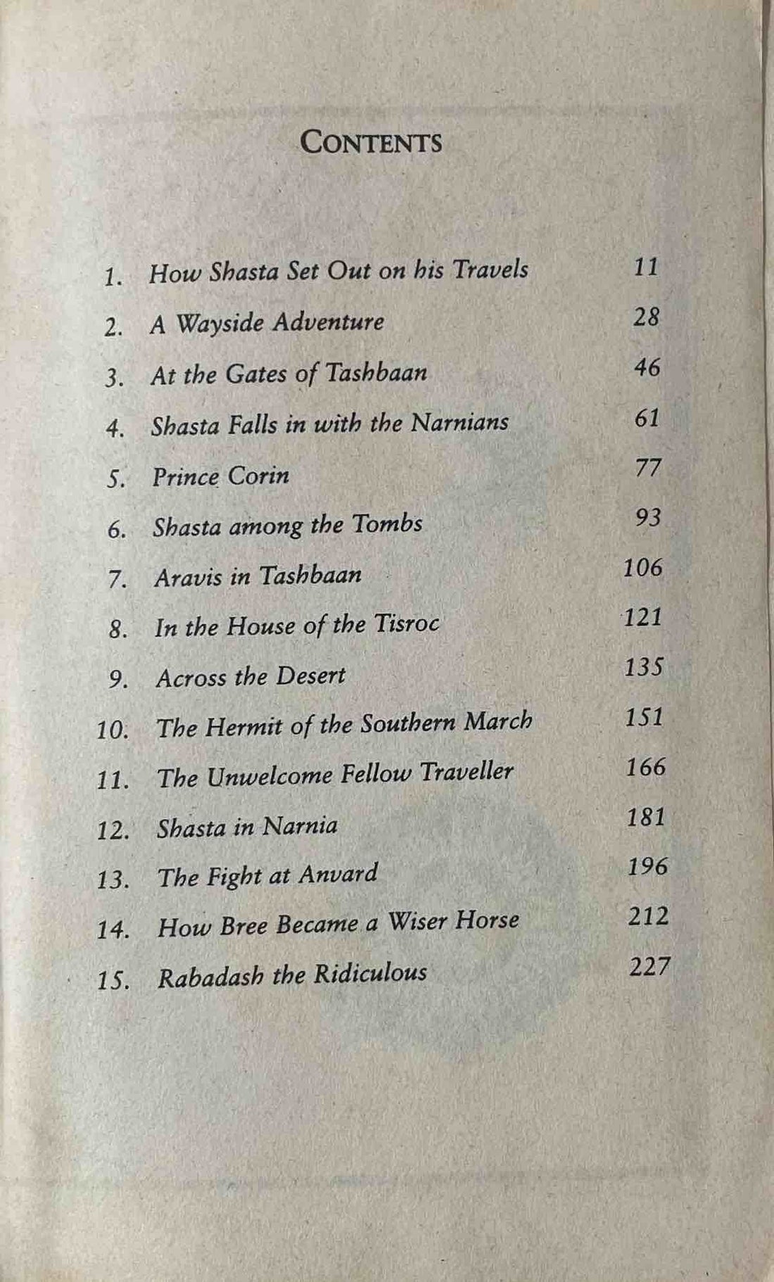 The Chronicles of Narnia #3 The Horse and His Boy