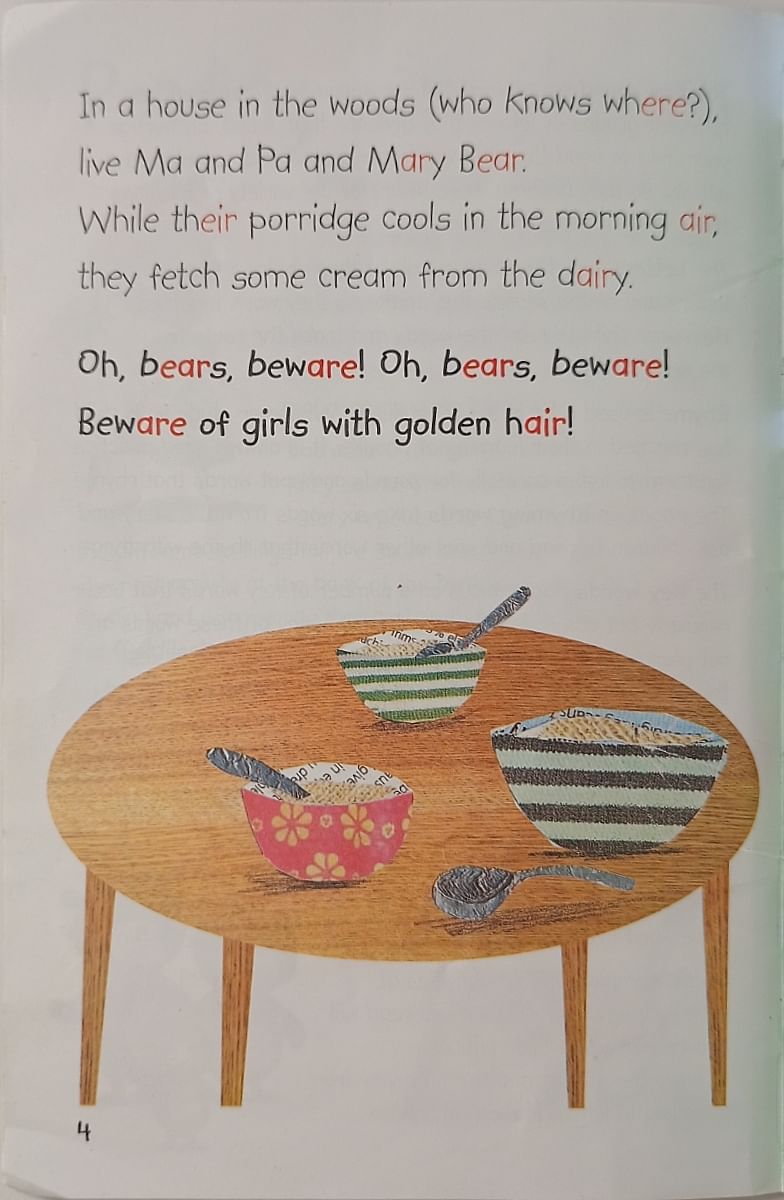 Reading With Phonics: Goldilocks and the Three Bears