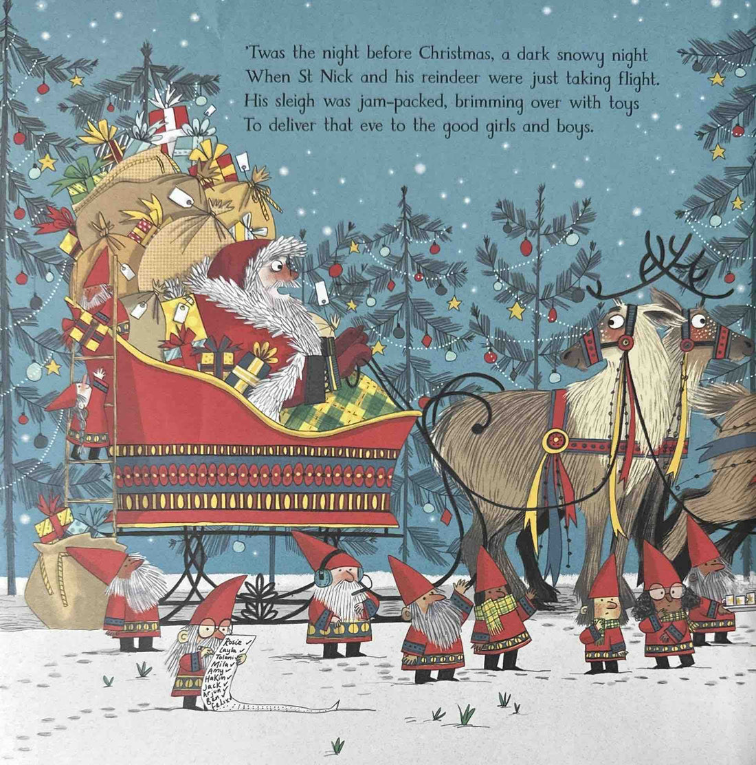 The Night Before Christmas in Wonderland