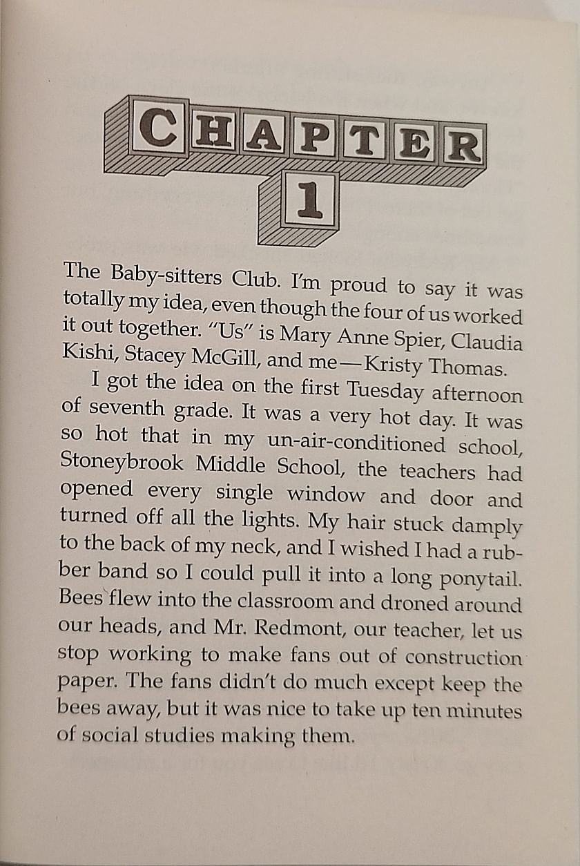 The Baby-Sitters Club #1 Kristy's Great Idea