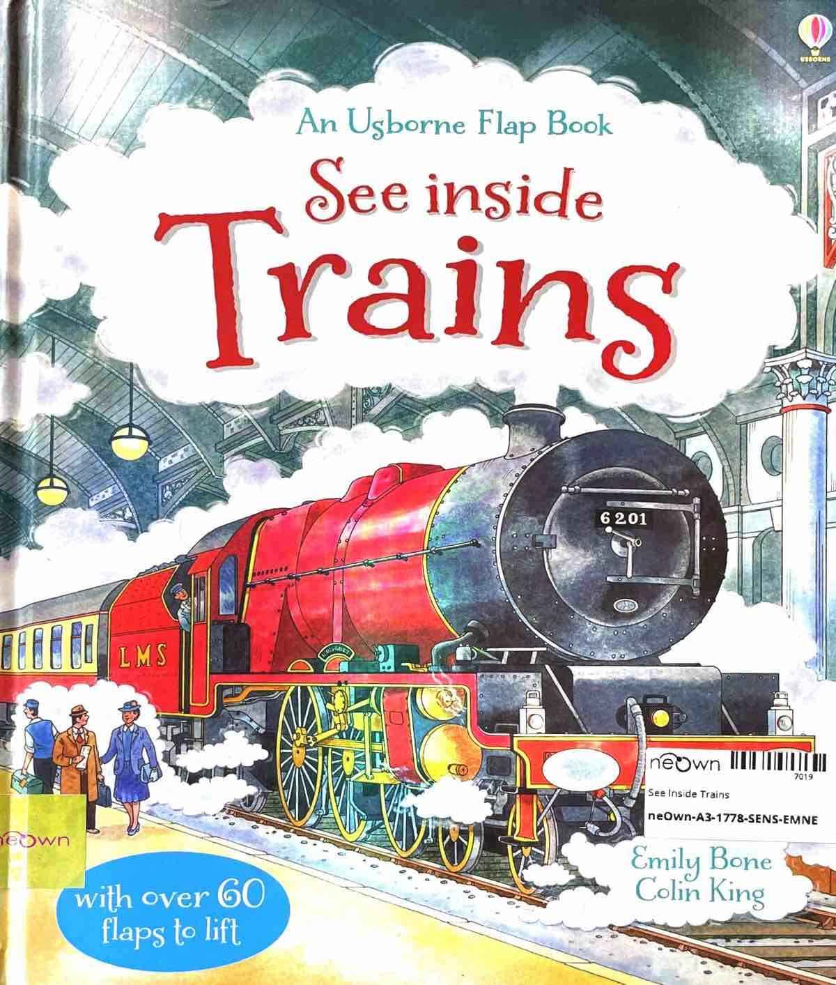 Usborne Flap Books: See Inside Trains