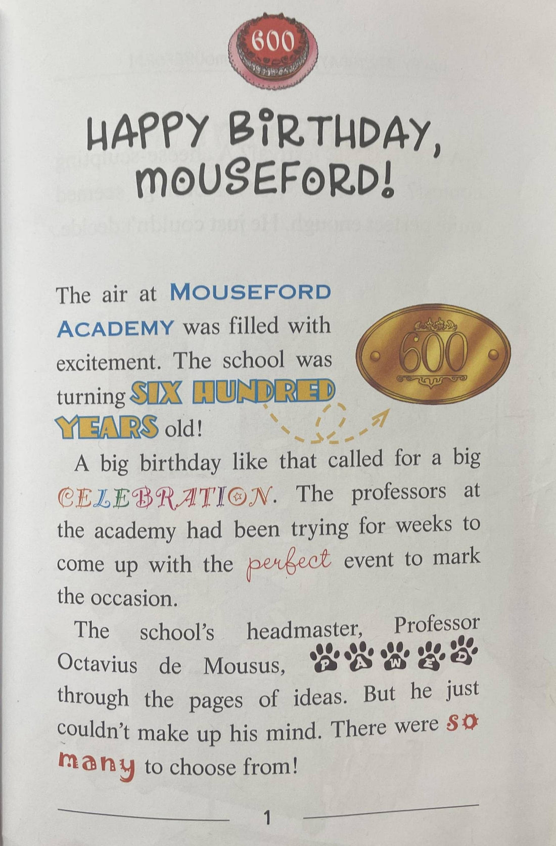 Thea Stilton Mouseford Academy #1 Drama at Mouseford