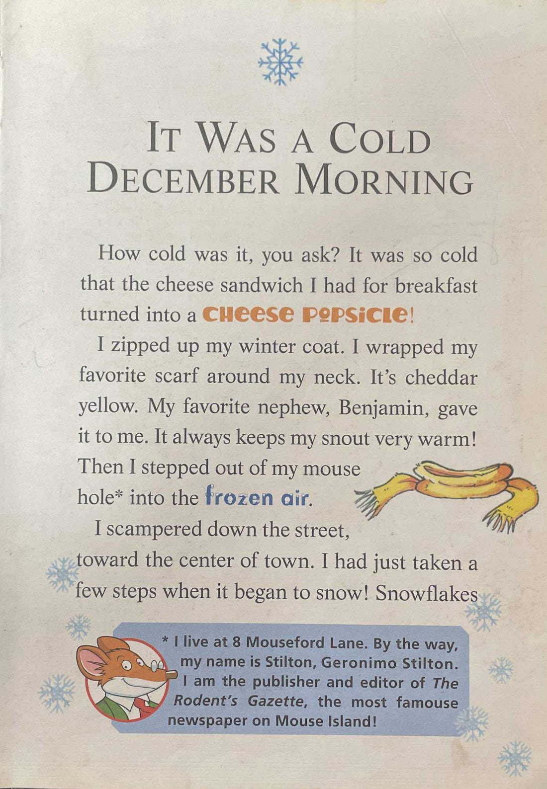 Geronimo Stilton Special Edition A Christmas Tale
