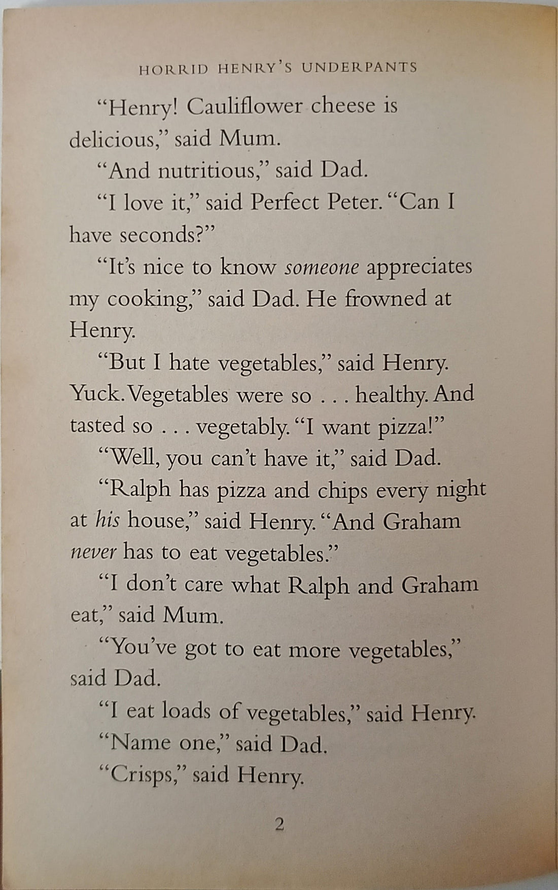 Horrid Henry #11 Horrid Henry's Underpants