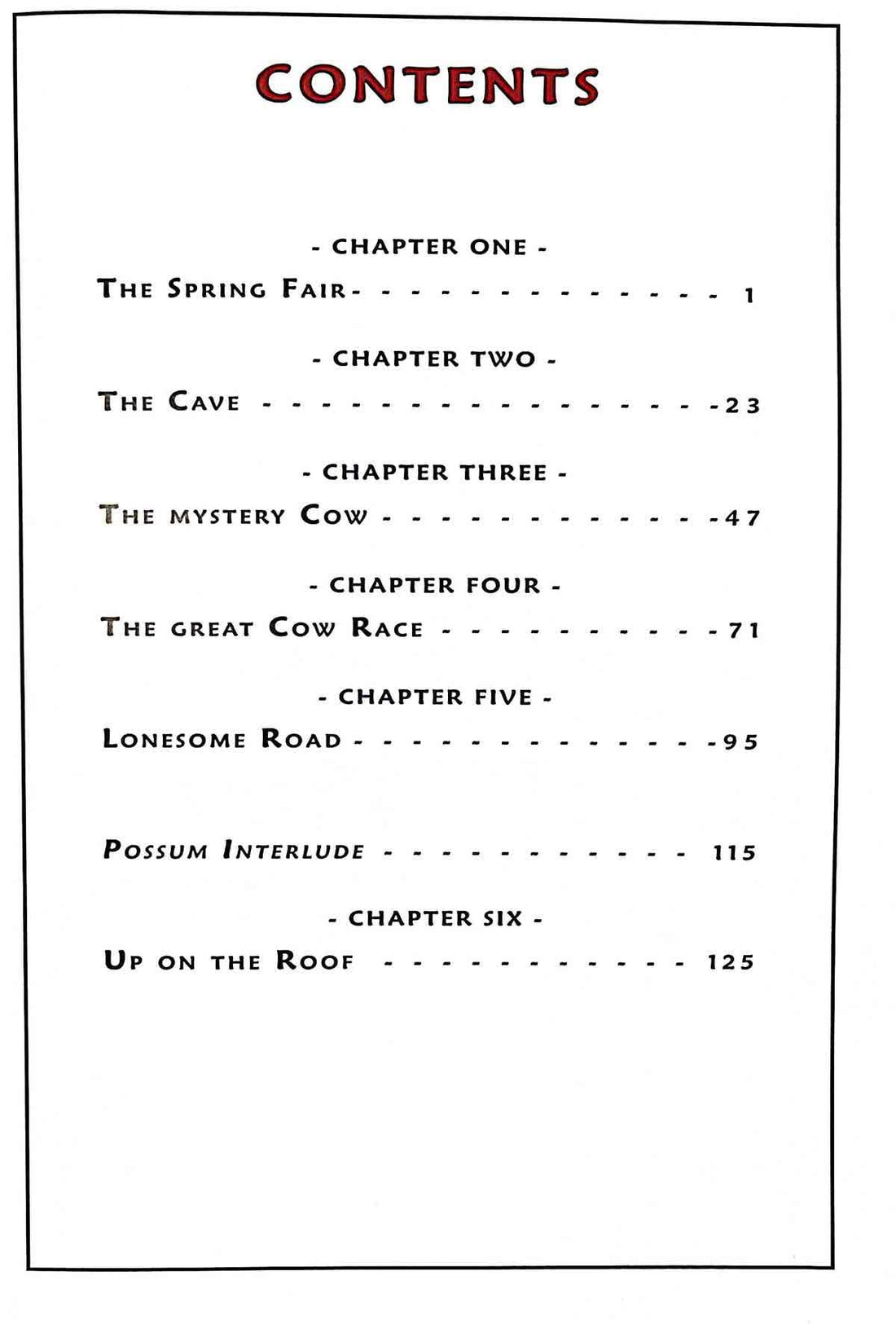Bone #2 The Great Cow Race