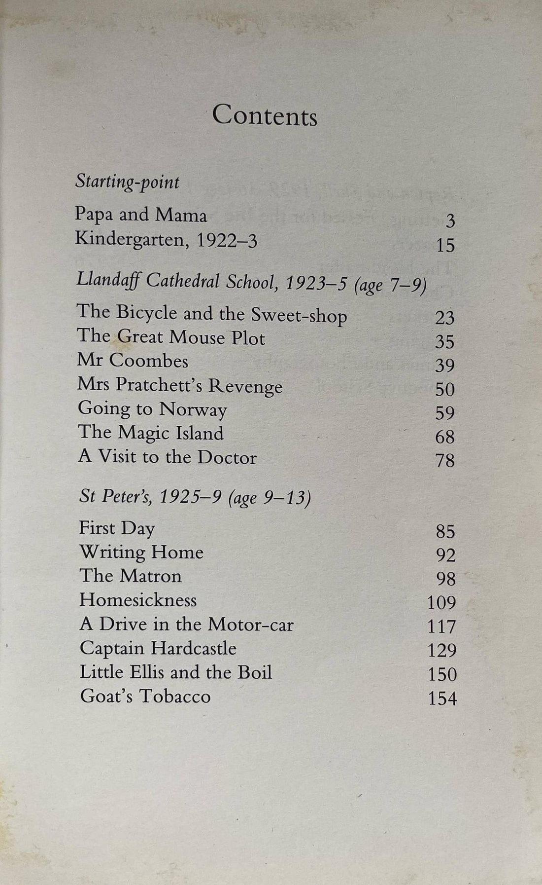 Roald Dahl's Autobiography #1 Boy (Tales of Childhood)