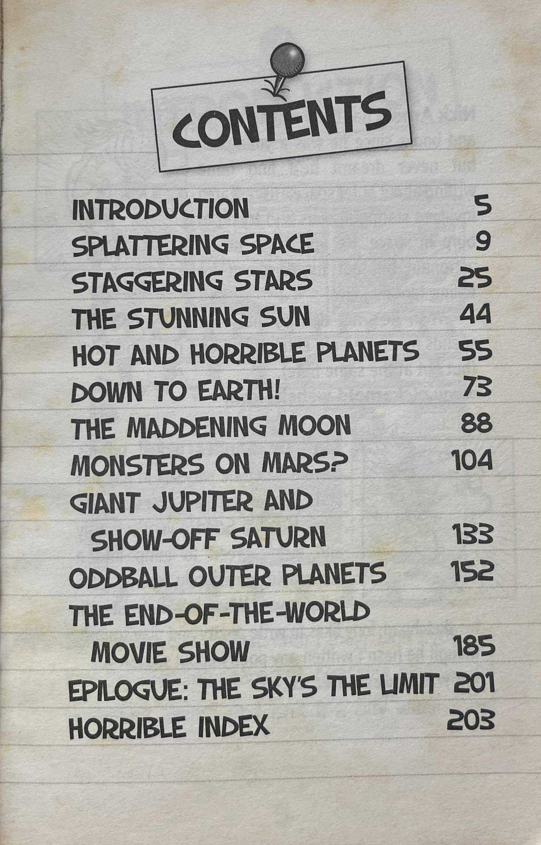 Horrible Science: Space, Stars and Slimy Aliens