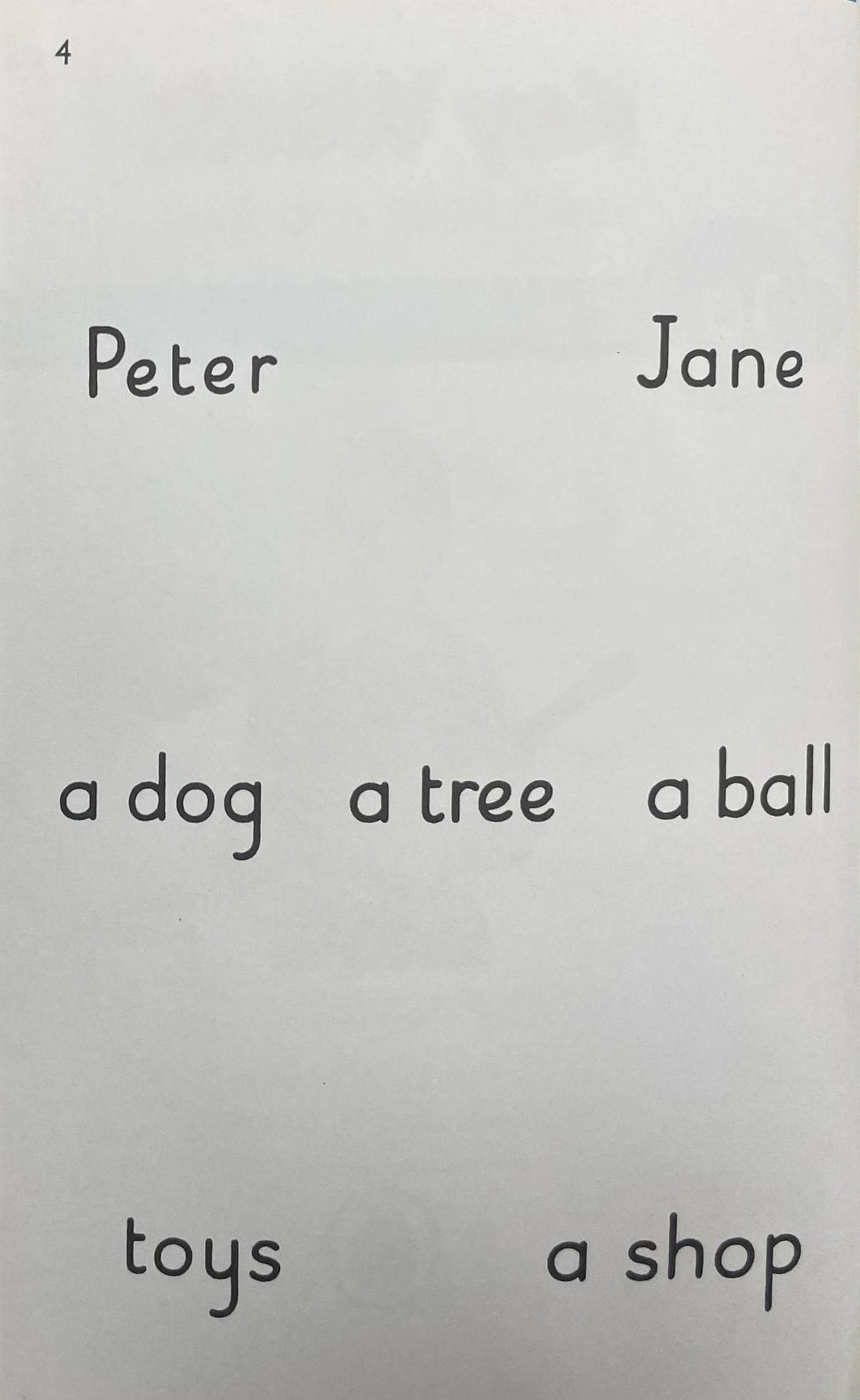 Key Words with Peter and Jane: 1a,1b,1c