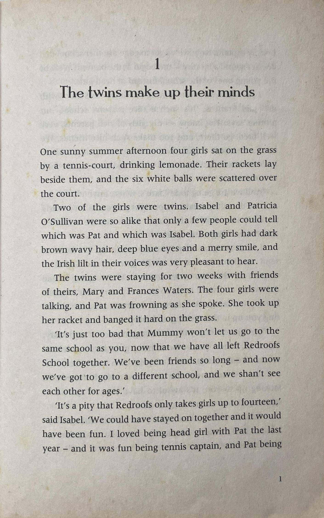 St. Clare's #1 The Twins at St. Clare's