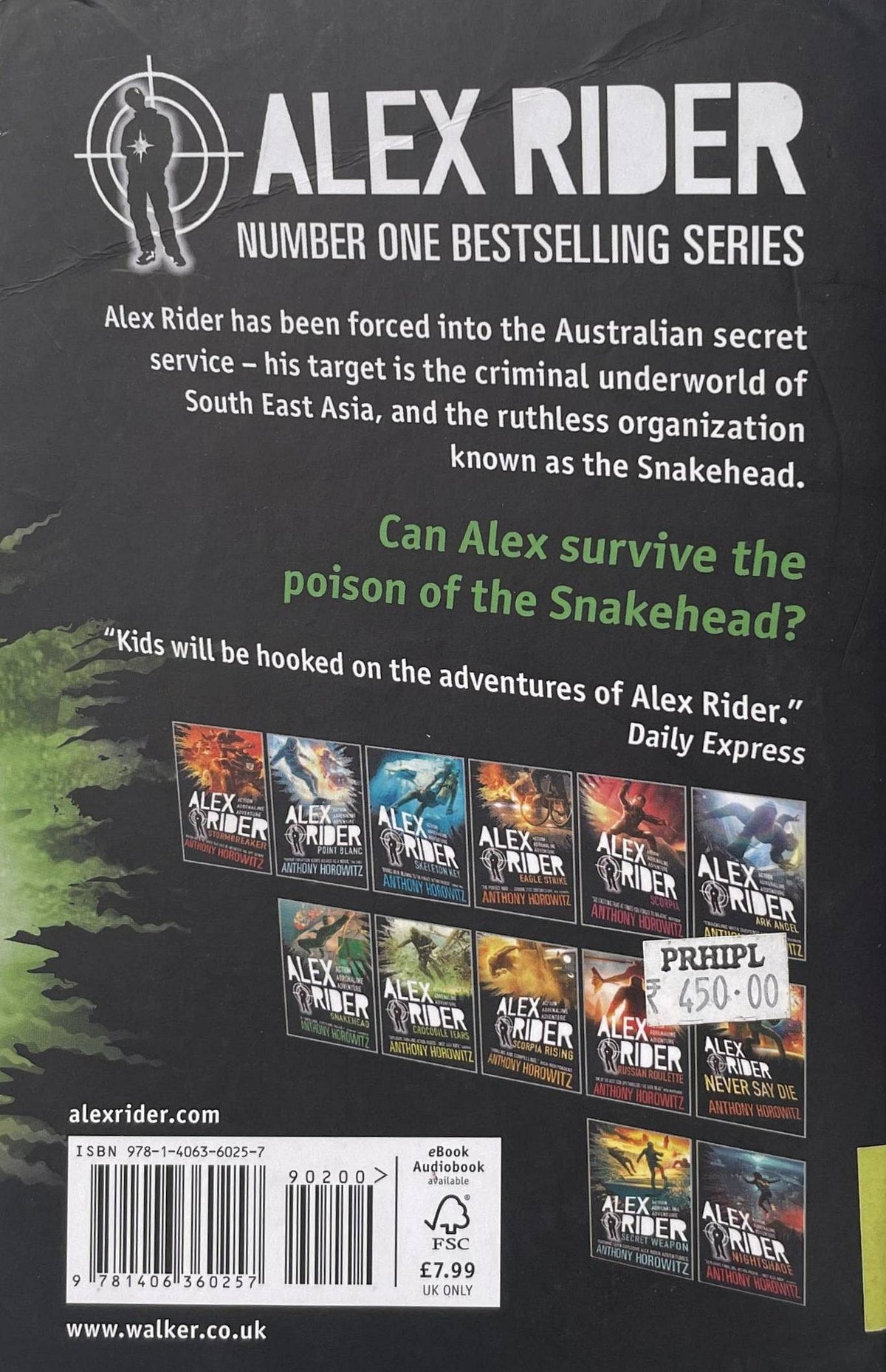 Alex Rider 7 Alex Rider #7 Snakehead