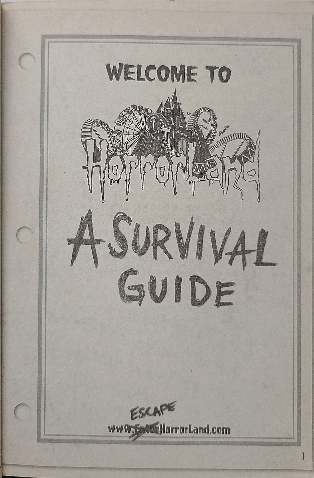 Goosebumps HorrorLand: Welcome to HorrorLand A Survival Guide