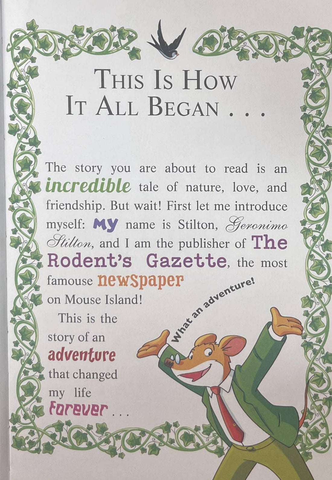 Geronimo Stilton #69 Hug a Tree, Geronimo