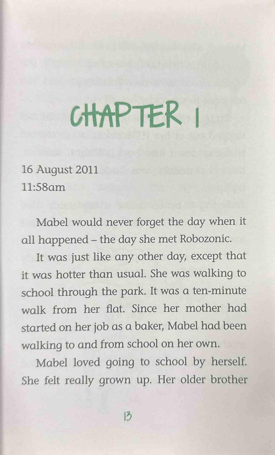 Robozonic #1 Save the Flowers